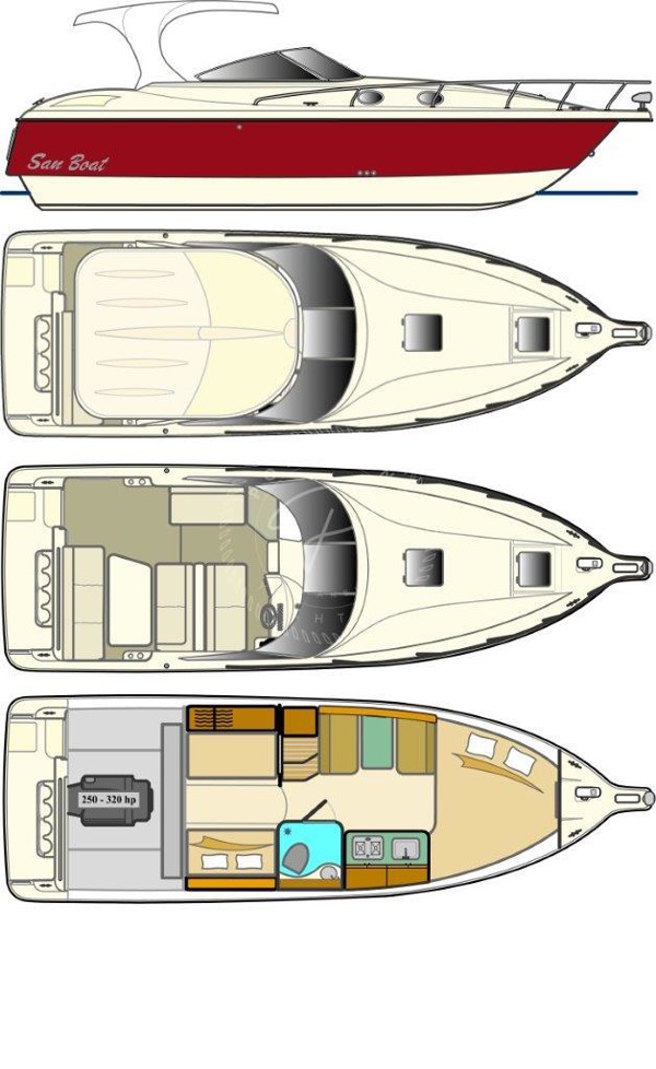 2017 SAN BOAT 980 CUDDY